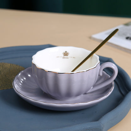 European Style Bone China Coffee Cup Set