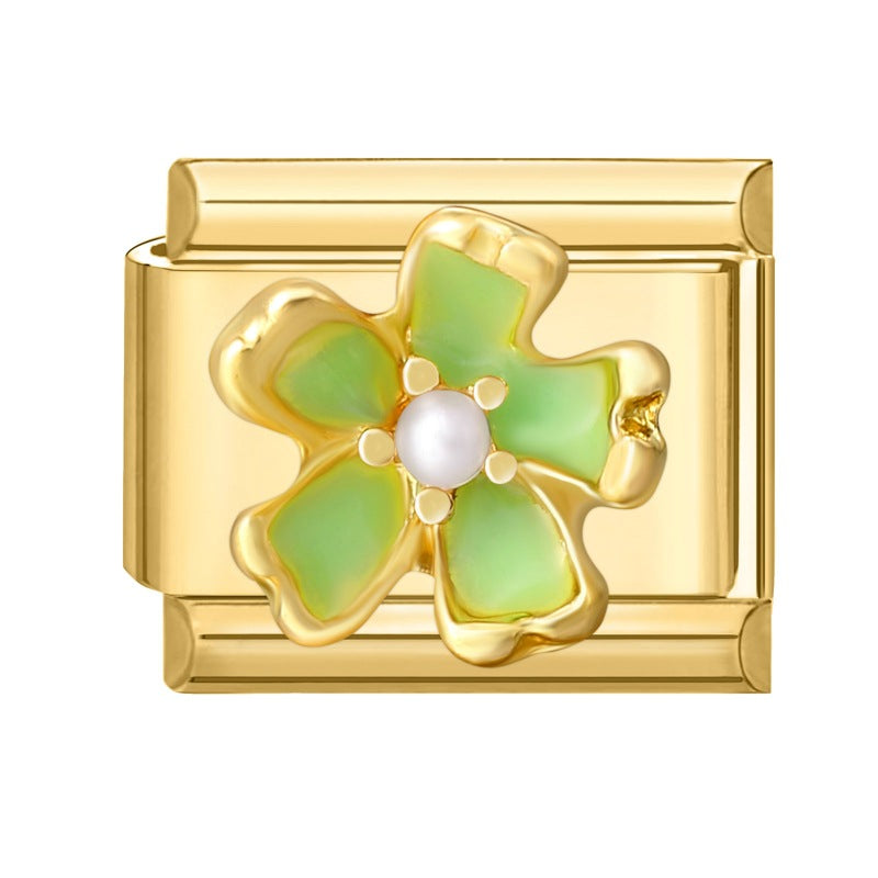 European Style Butterfly Pearl Charm