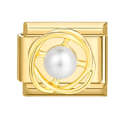 European Style Butterfly Pearl Charm