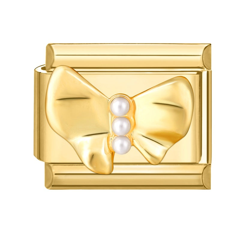 European Style Butterfly Pearl Charm
