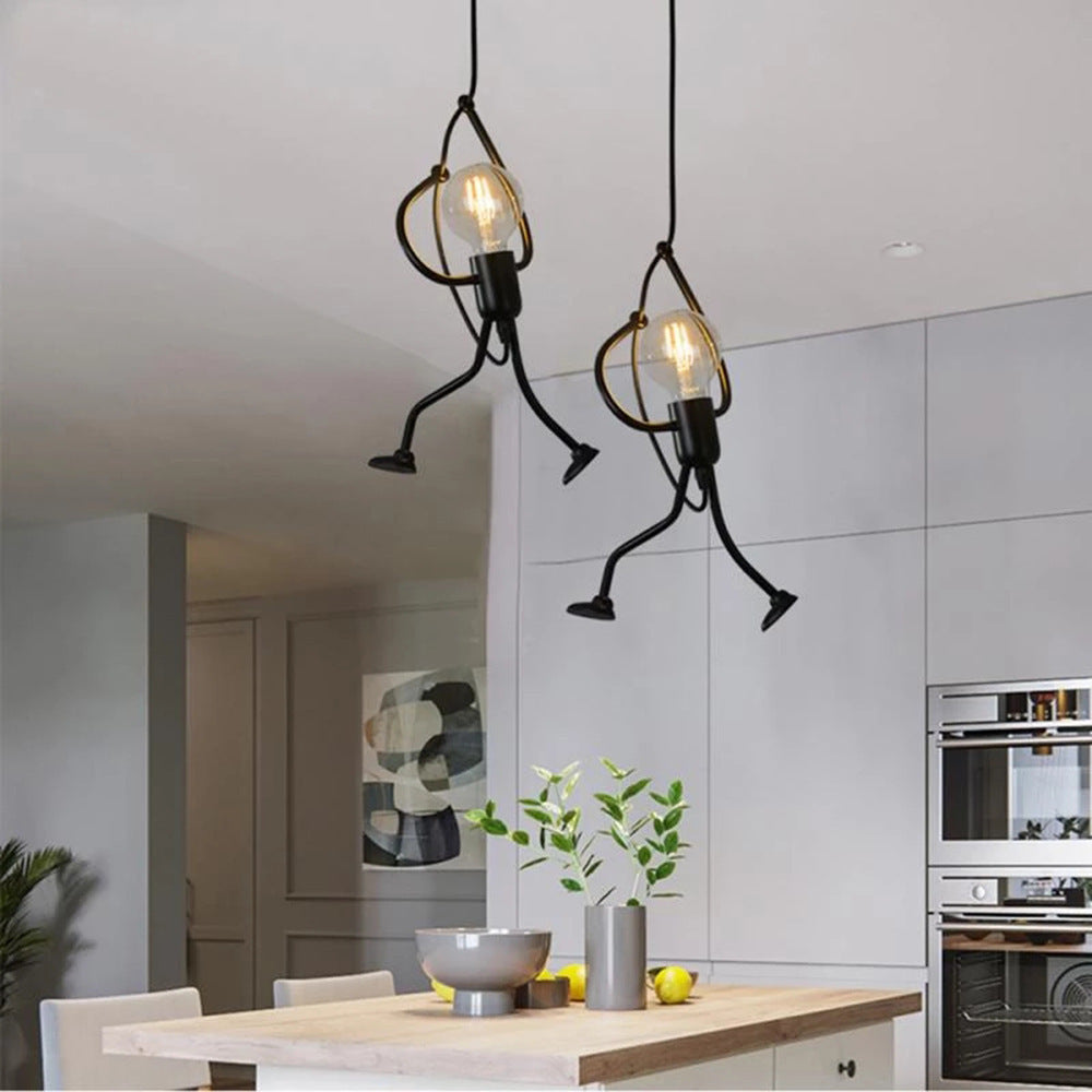 European-style figurine chandelier