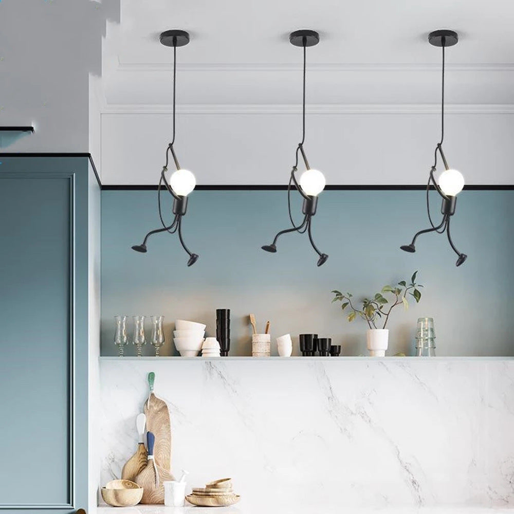 European-style figurine chandelier