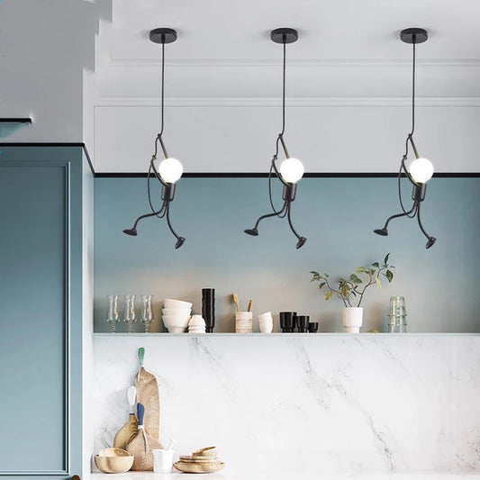 European-style figurine chandelier