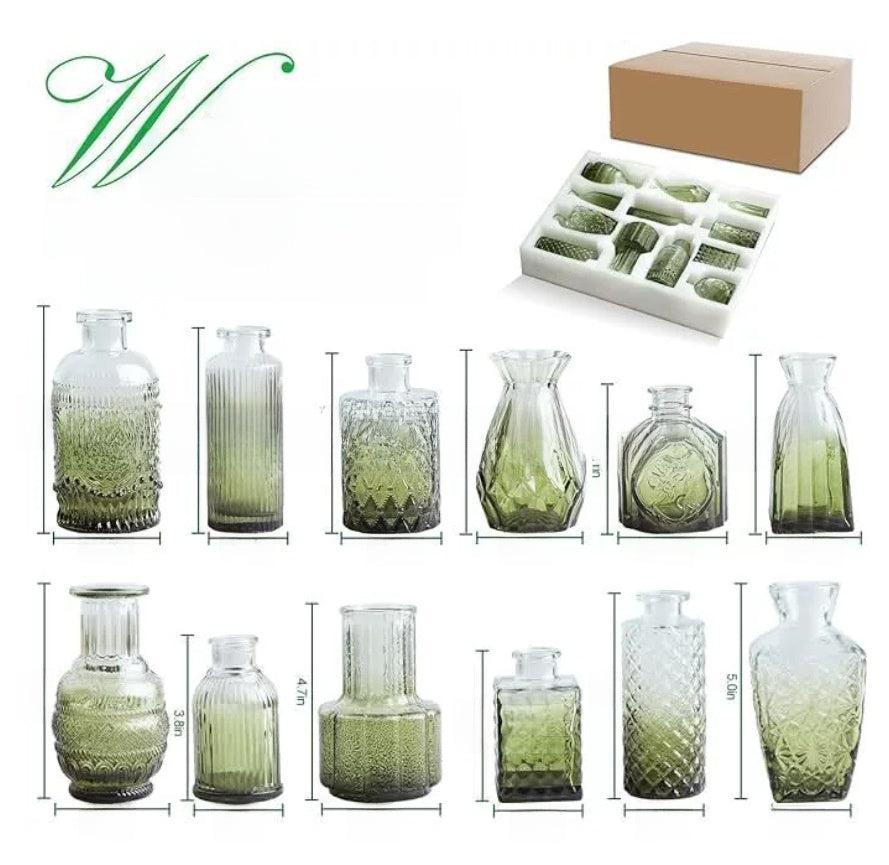 European Style Glass Decorative Vases