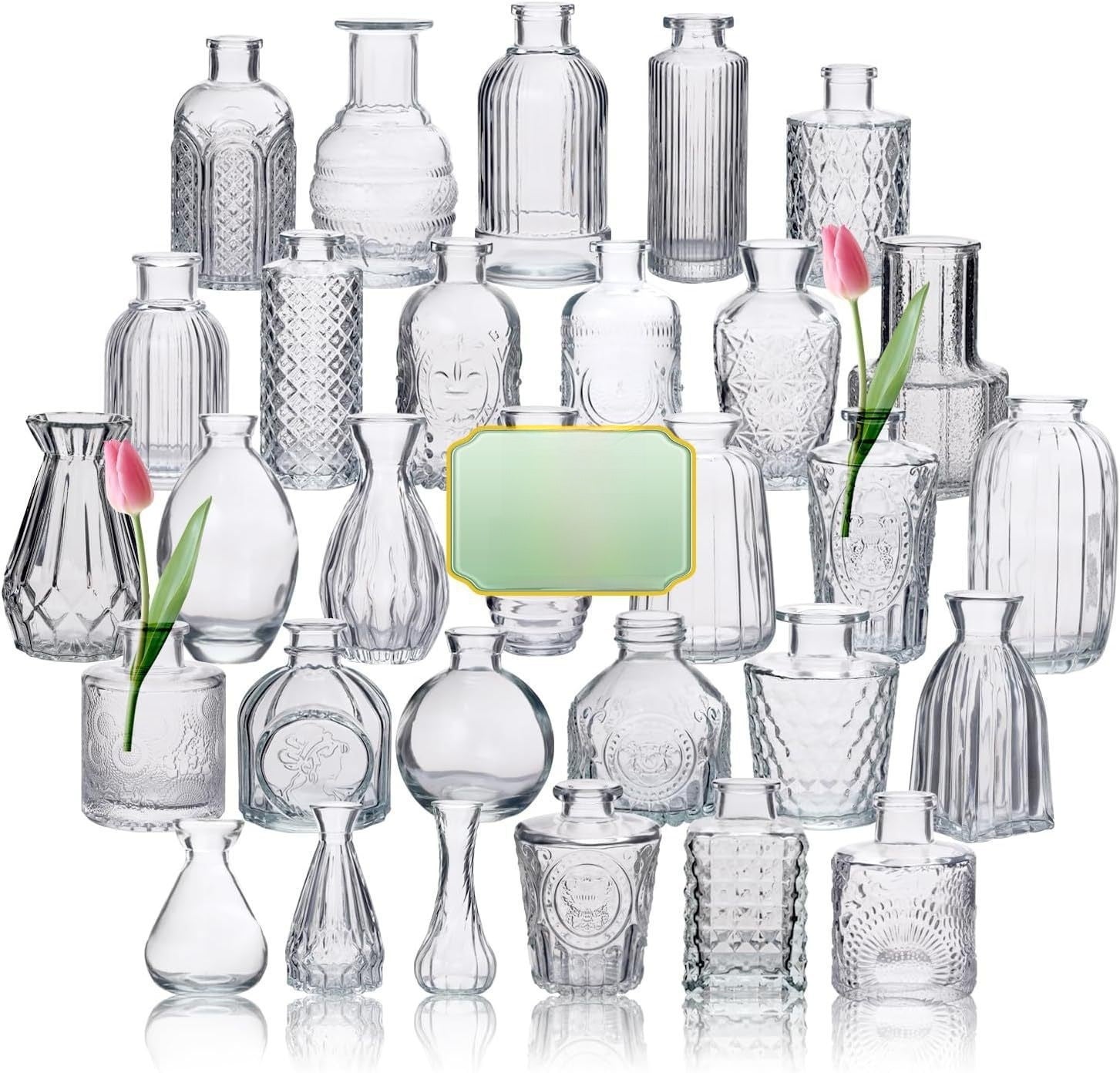 European Style Glass Decorative Vases
