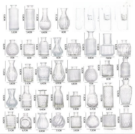 European Style Glass Decorative Vases