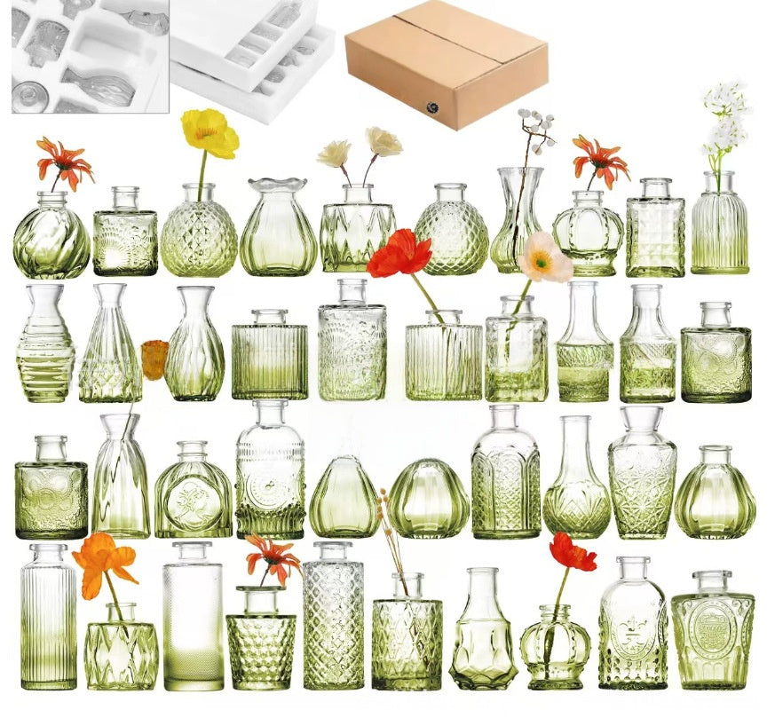 European Style Glass Decorative Vases