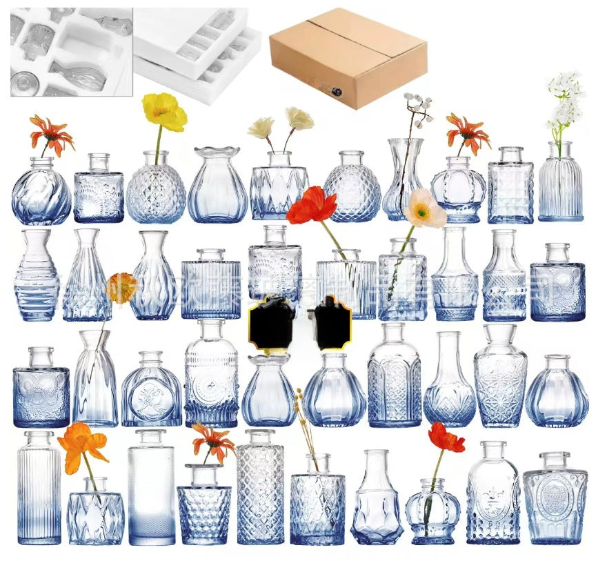 European Style Glass Decorative Vases