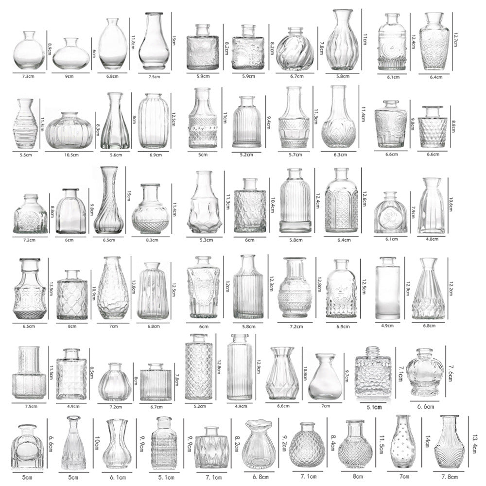 European Style Glass Decorative Vases