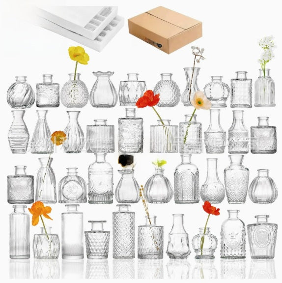 European Style Glass Decorative Vases