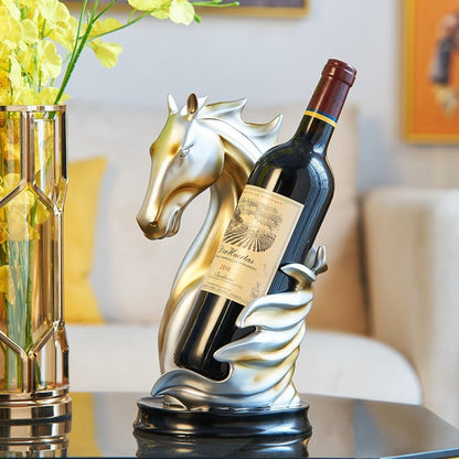 European Style Horse Wine Rack Ornament