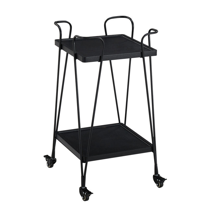 European Style Mobile Serving Cart with Iron Frame