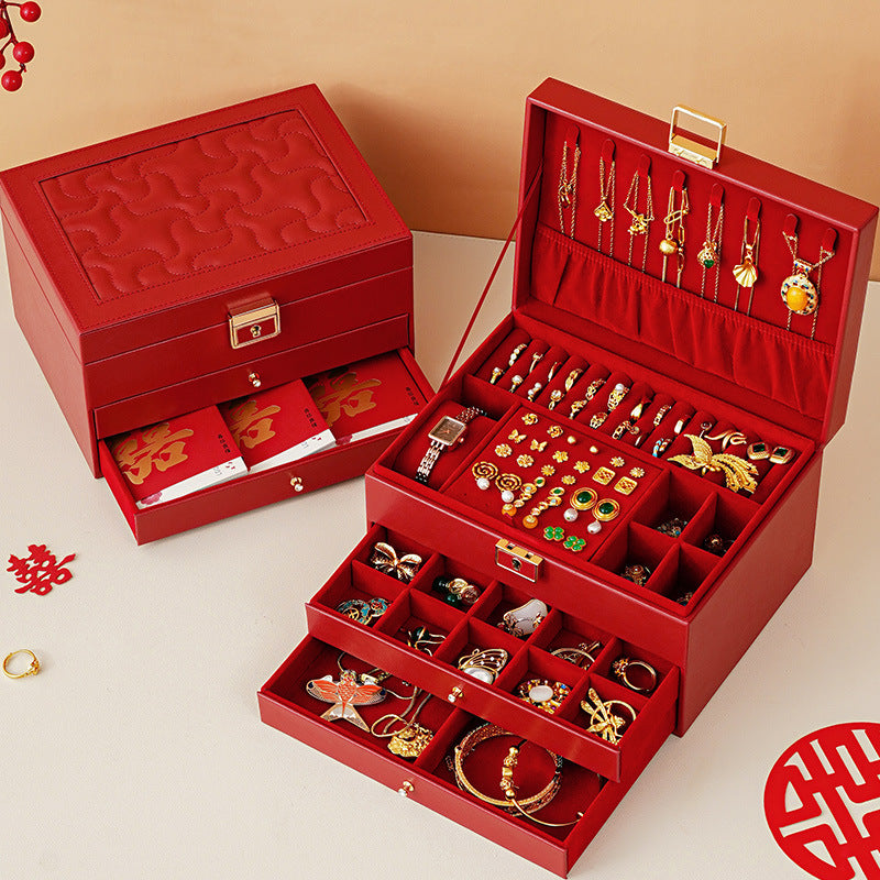 European-style multi-layer jewelry storage box