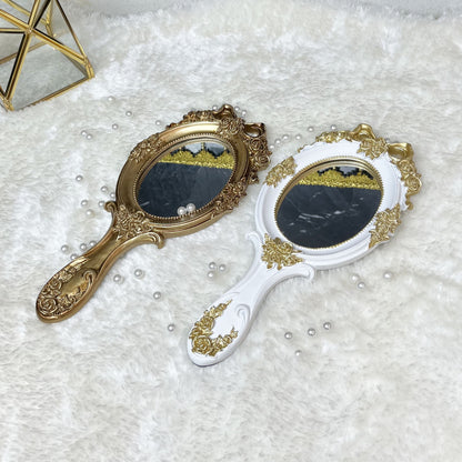 European Style Resin Handheld Mirror