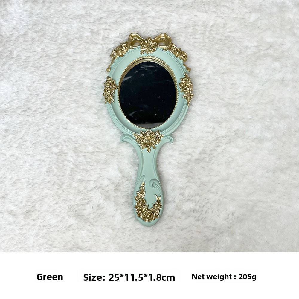 European Style Resin Handheld Mirror
