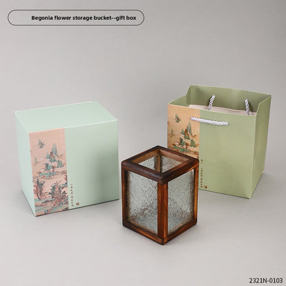 European Style Retro Fake Book Pen Holder Wooden Desktop Decor