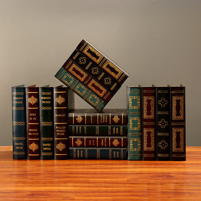 European Style Retro Fake Book Storage Box Decor