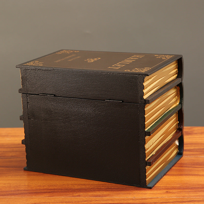 European Style Retro Fake Book Storage Box Decor