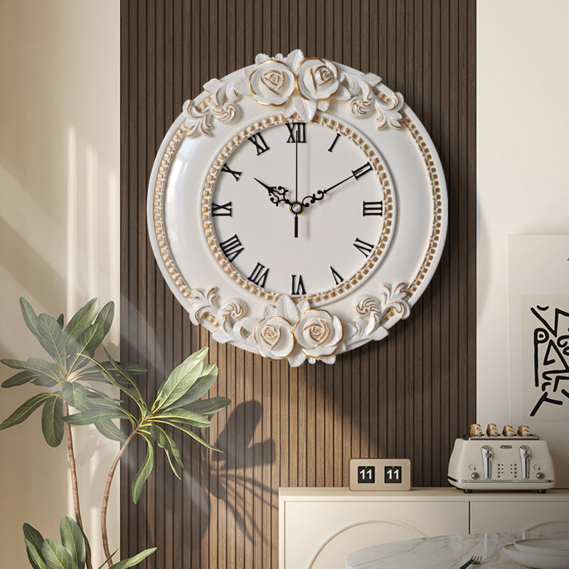 European Style Silent Wall Clock for Home Decoration