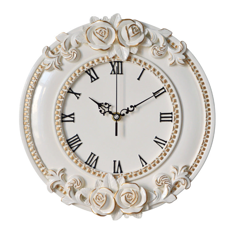European Style Silent Wall Clock for Home Decoration