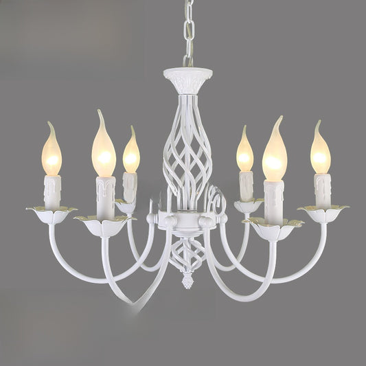 European-style wrought iron chandelier