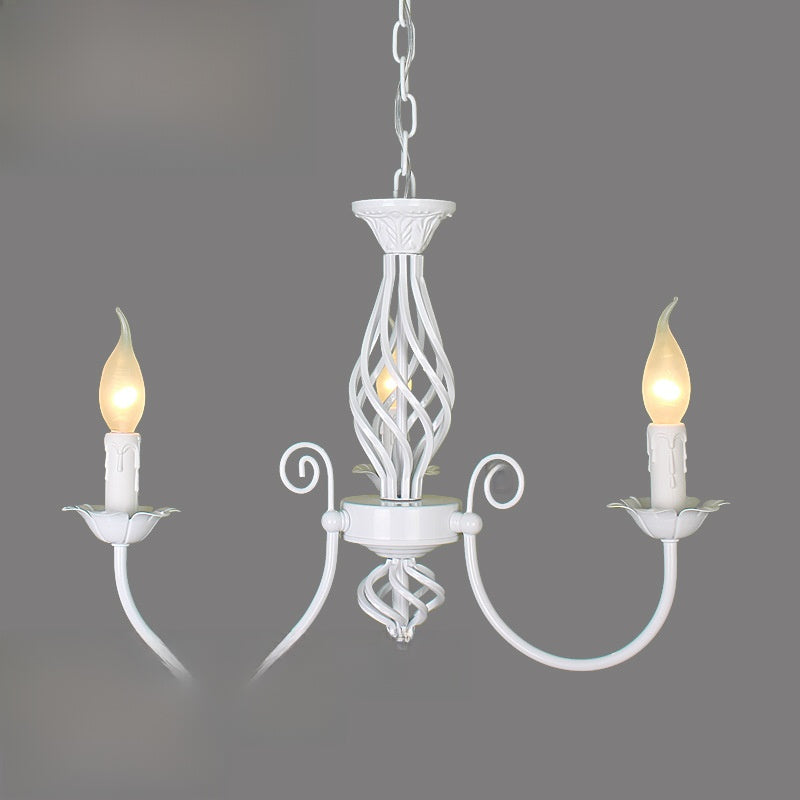 European-style wrought iron chandelier