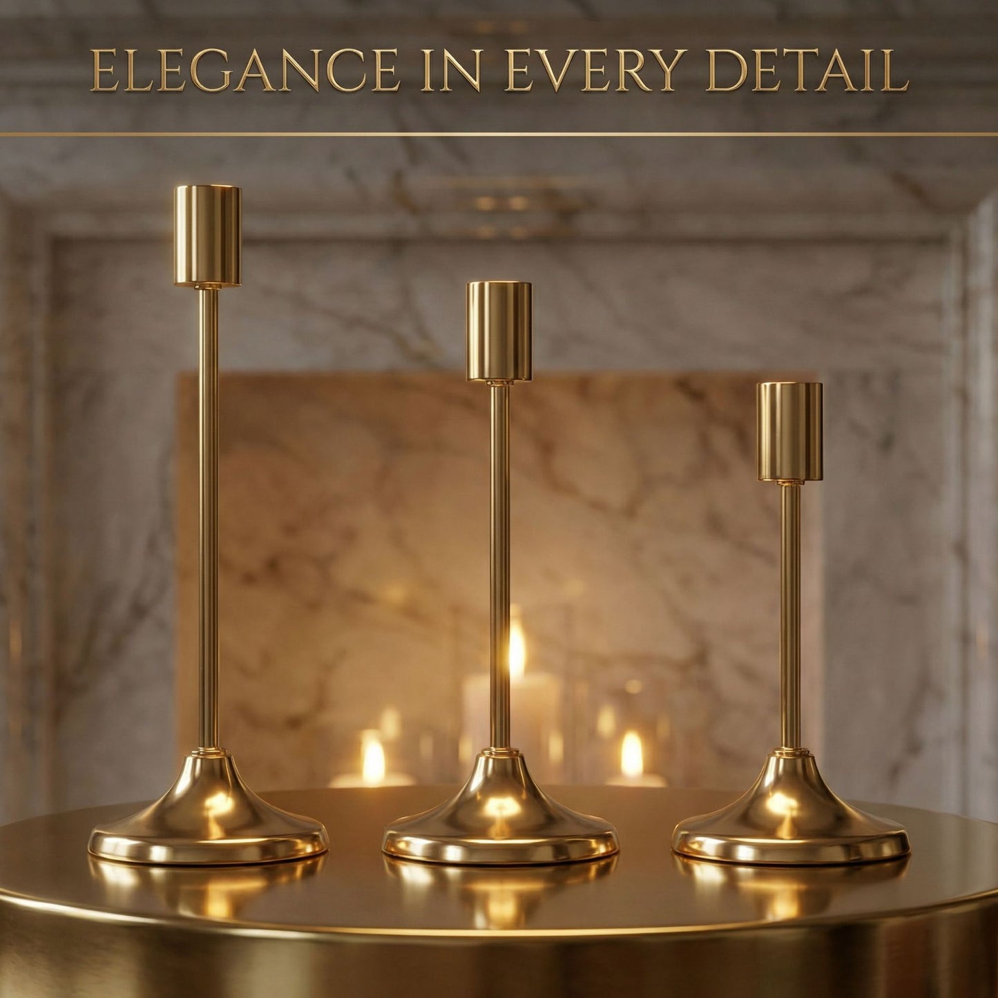 European Wedding Candle Holders Set
