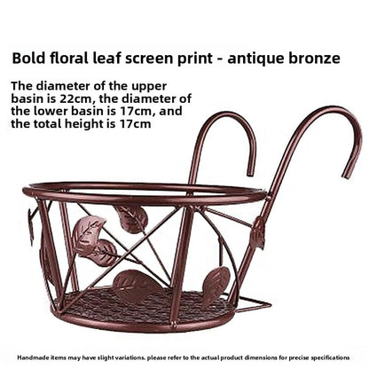 European Wrought Iron Plant Hanging Bracket