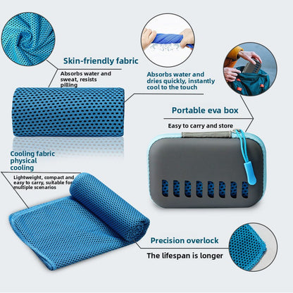 EVA Box Cooling Sports Towel Quick-Dry Sweat Absorbent for Outdoor Gym