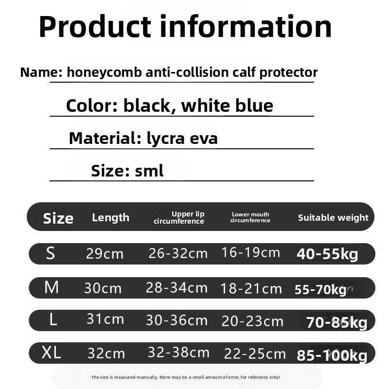 EVA Honeycomb Anti-Impact Shin Guard Calf Socks for Basketball Football Cycling