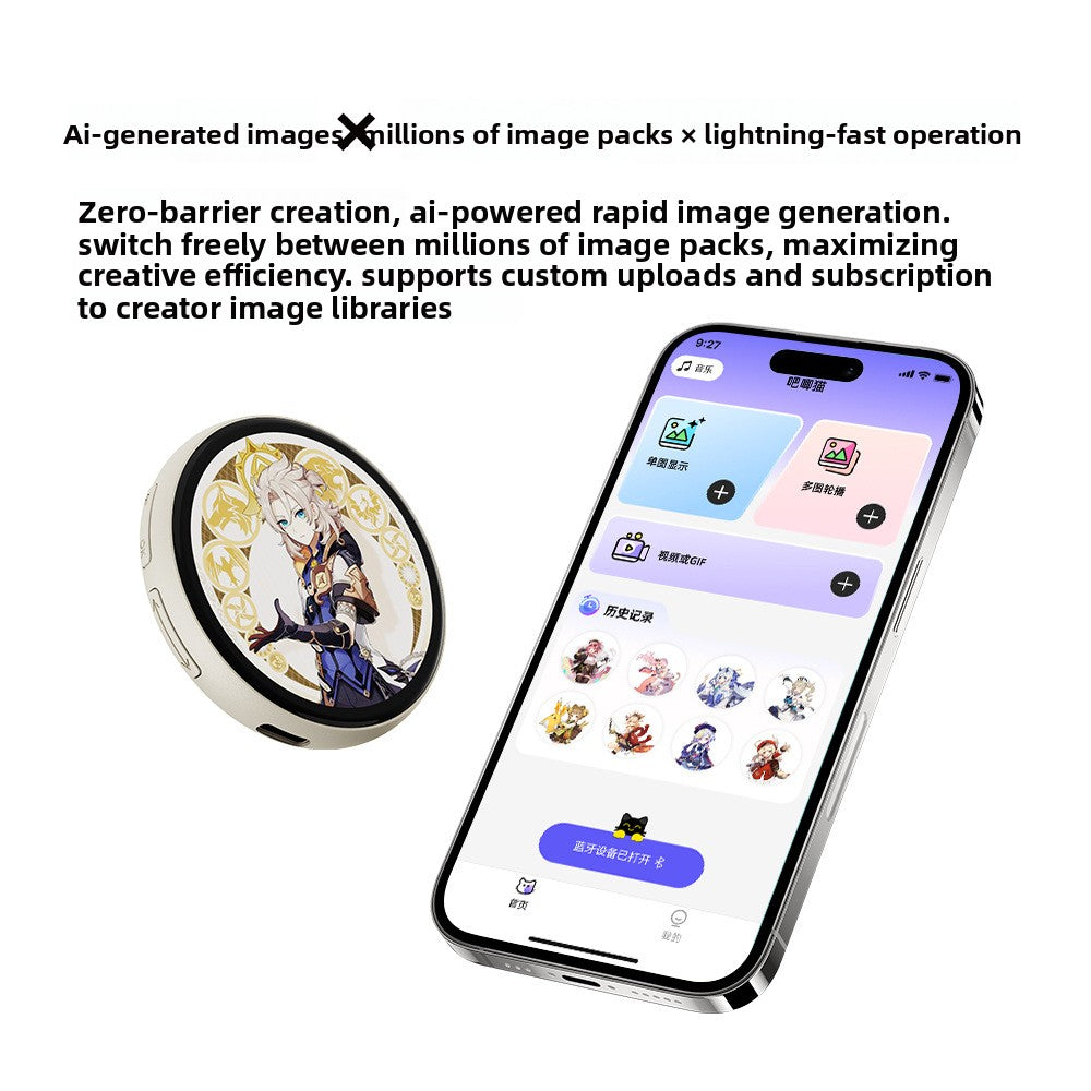 Exclusive cartoon badges for the second dimension