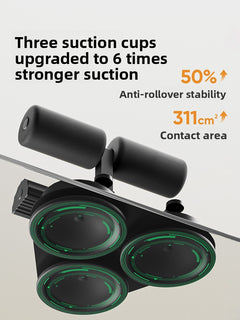 Dark Black Double Suction Cup 26cm Resistance Band