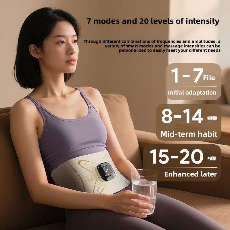 Exercise pulse waist massager