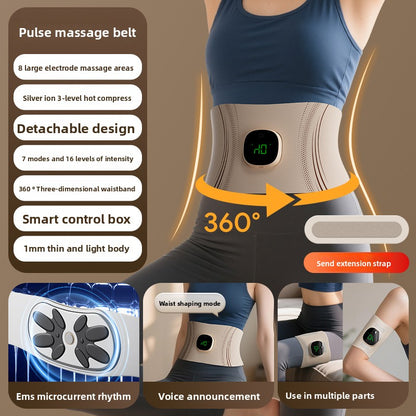 Exercise pulse waist massager