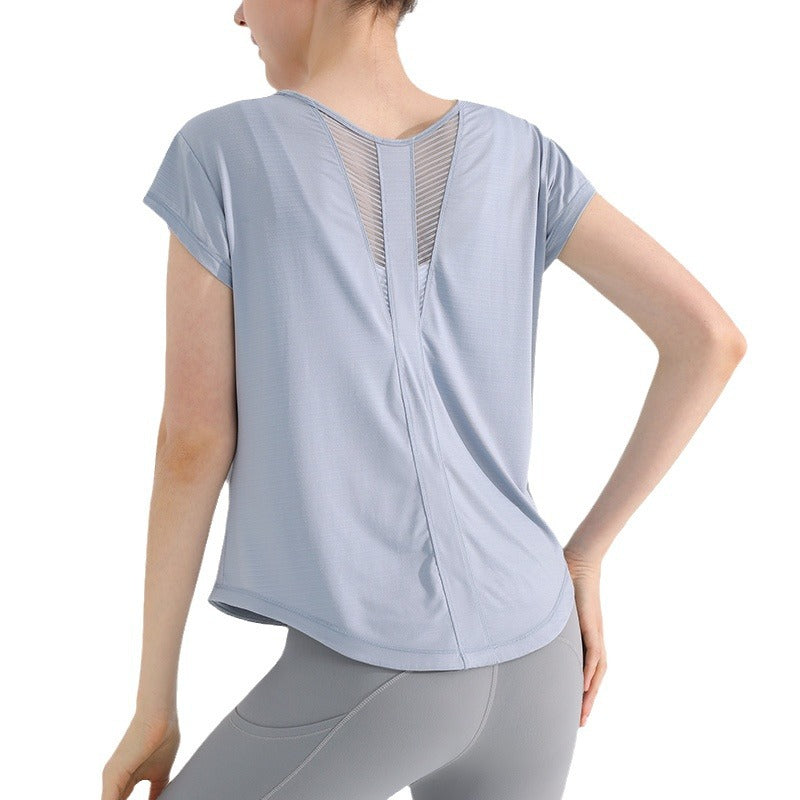 Exercise quick-drying short-sleeved women