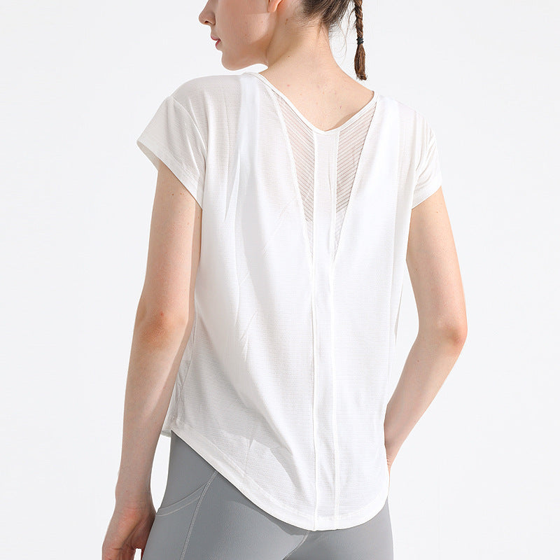 Exercise quick-drying short-sleeved women