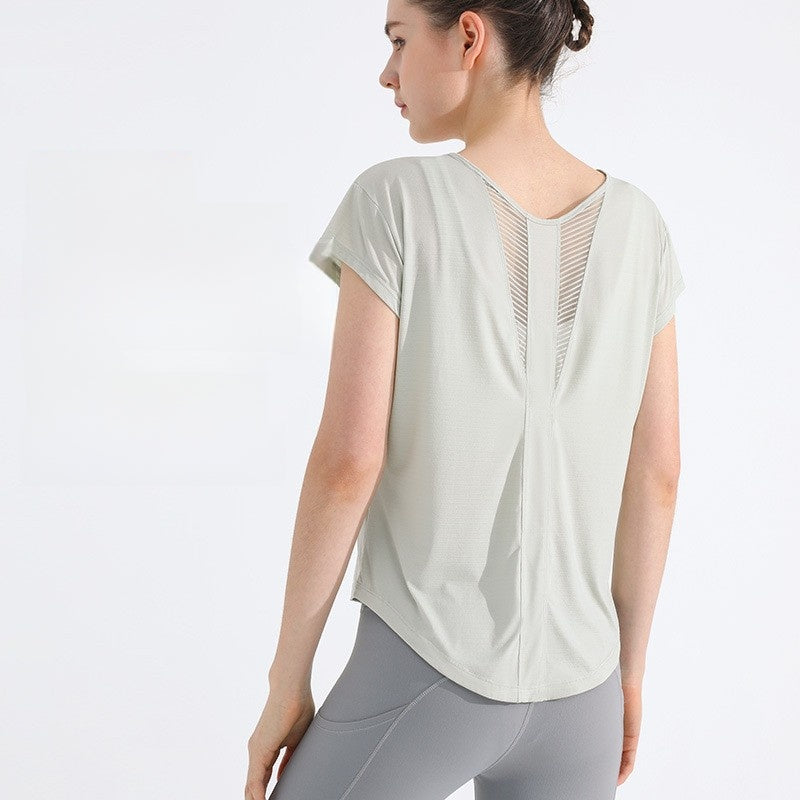 Exercise quick-drying short-sleeved women