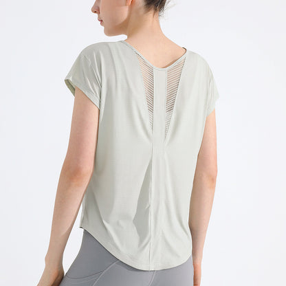 Exercise quick-drying short-sleeved women