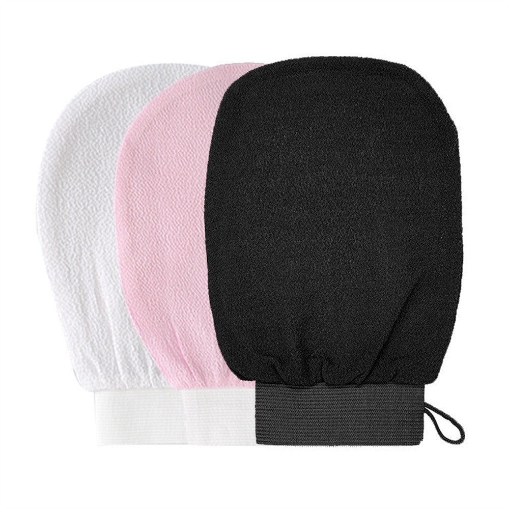 Exfoliating bath gloves