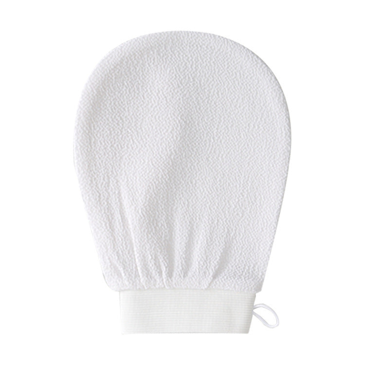 Exfoliating bath gloves