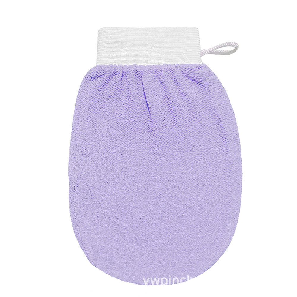 Exfoliating bath gloves