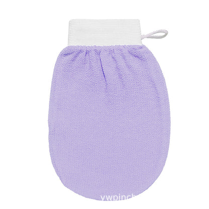 Exfoliating bath gloves