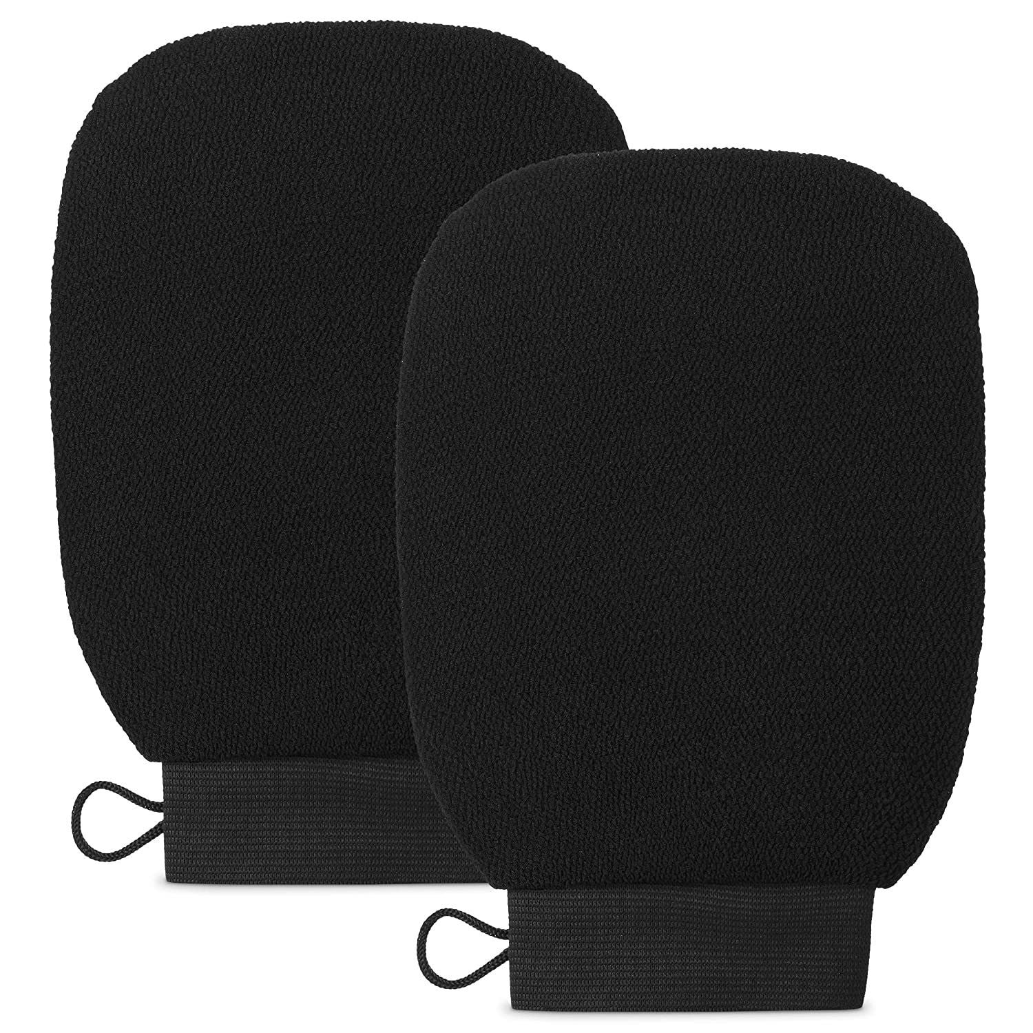 Exfoliating bath gloves