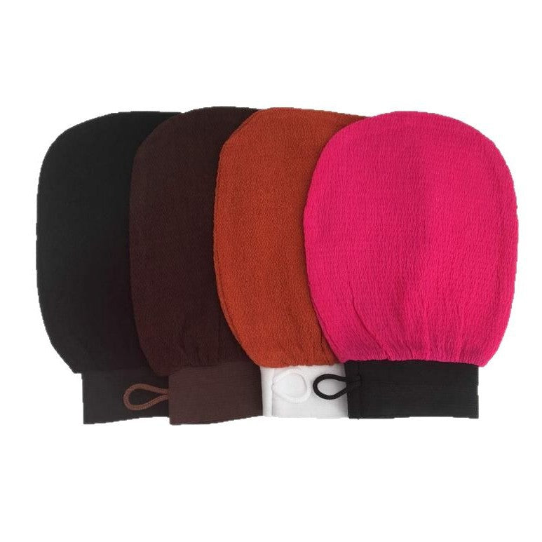 Exfoliating bath gloves