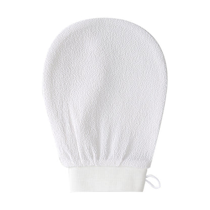 Exfoliating bath gloves