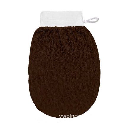 Exfoliating bath gloves