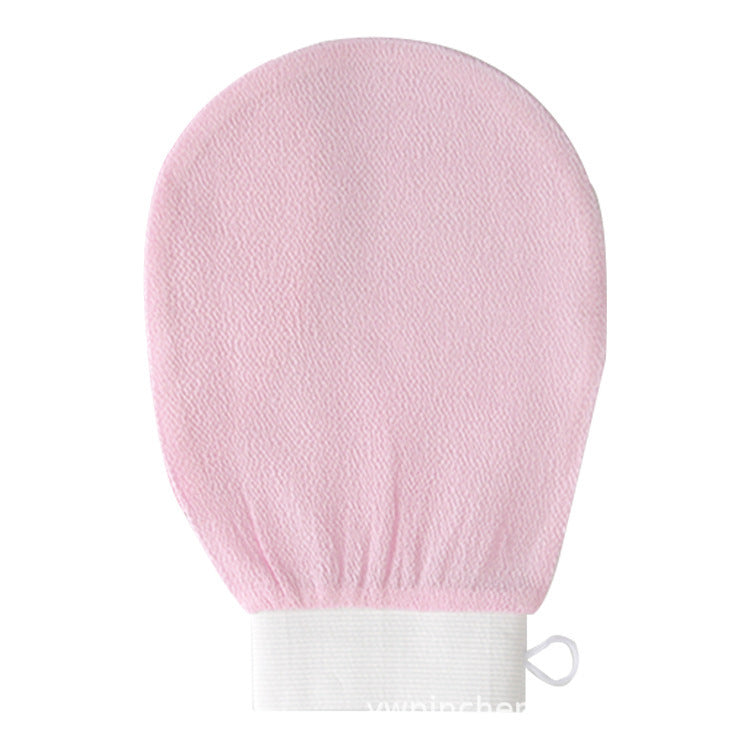 Exfoliating bath gloves