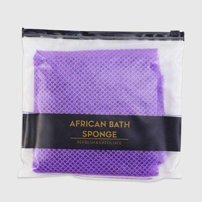 Exfoliating bath towel