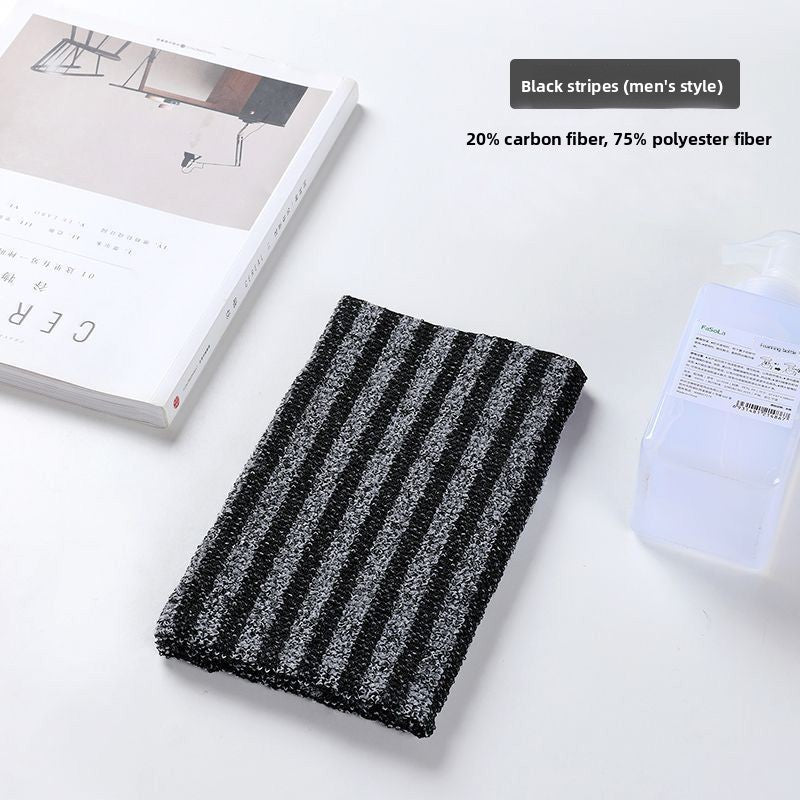 Exfoliating bath towel