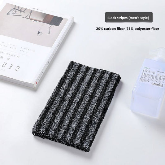 Exfoliating bath towel